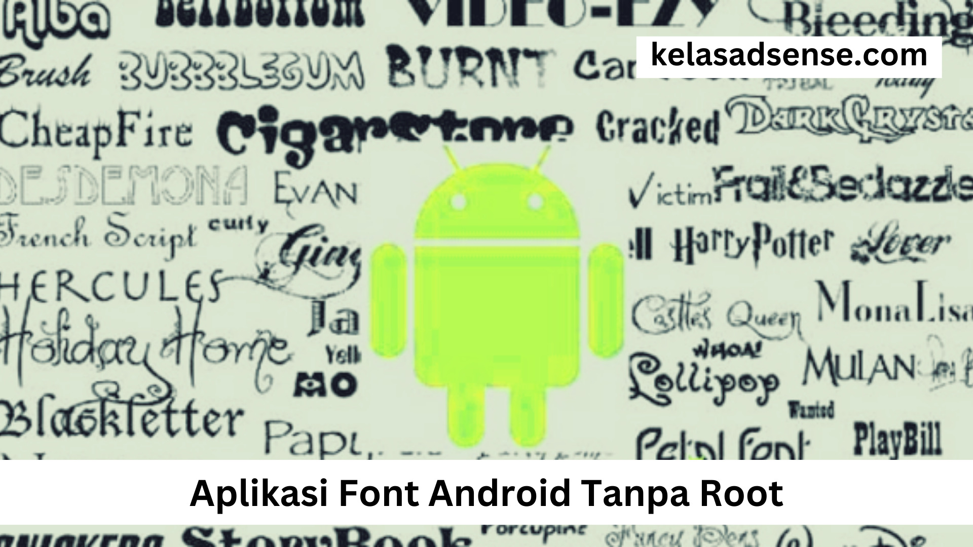 Aplikasi Font Android Tanpa Root