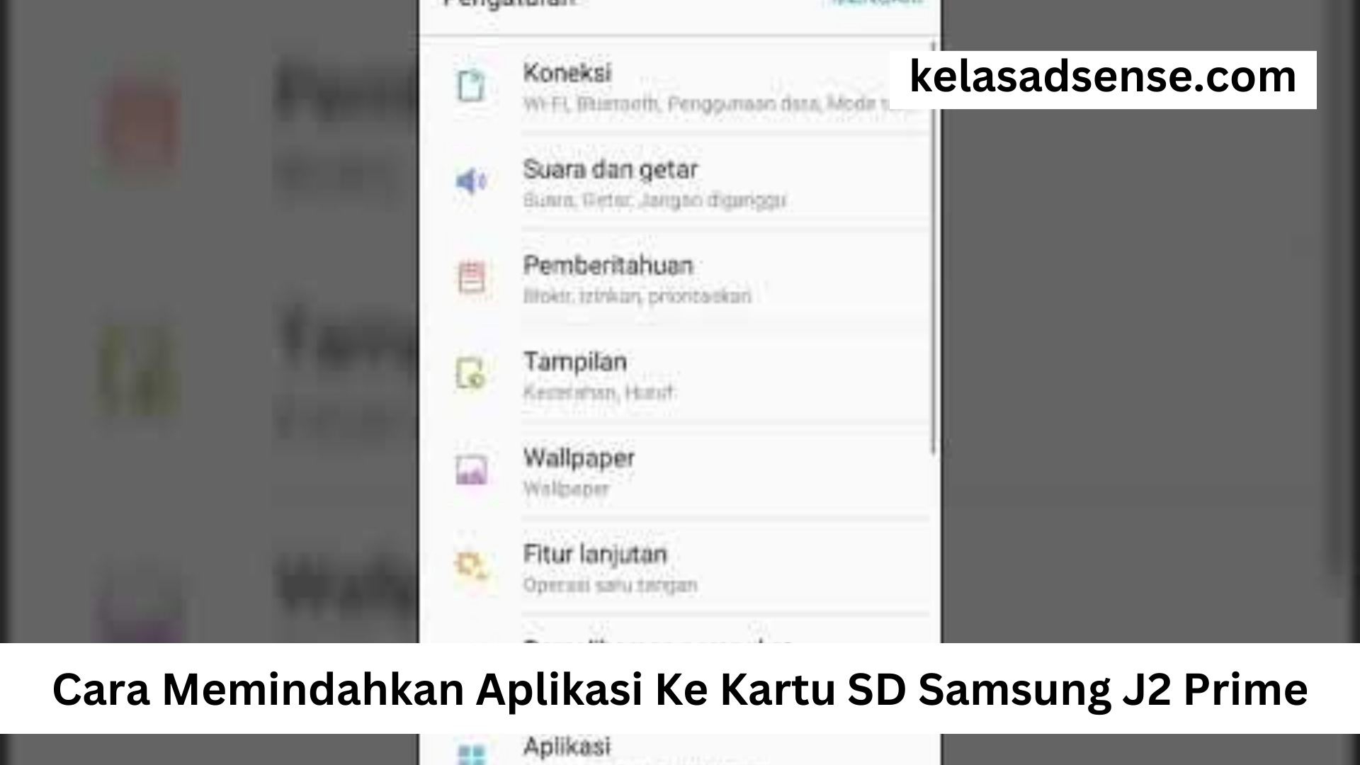 Cara Memindahkan Aplikasi Ke Kartu SD Samsung J2 Prime